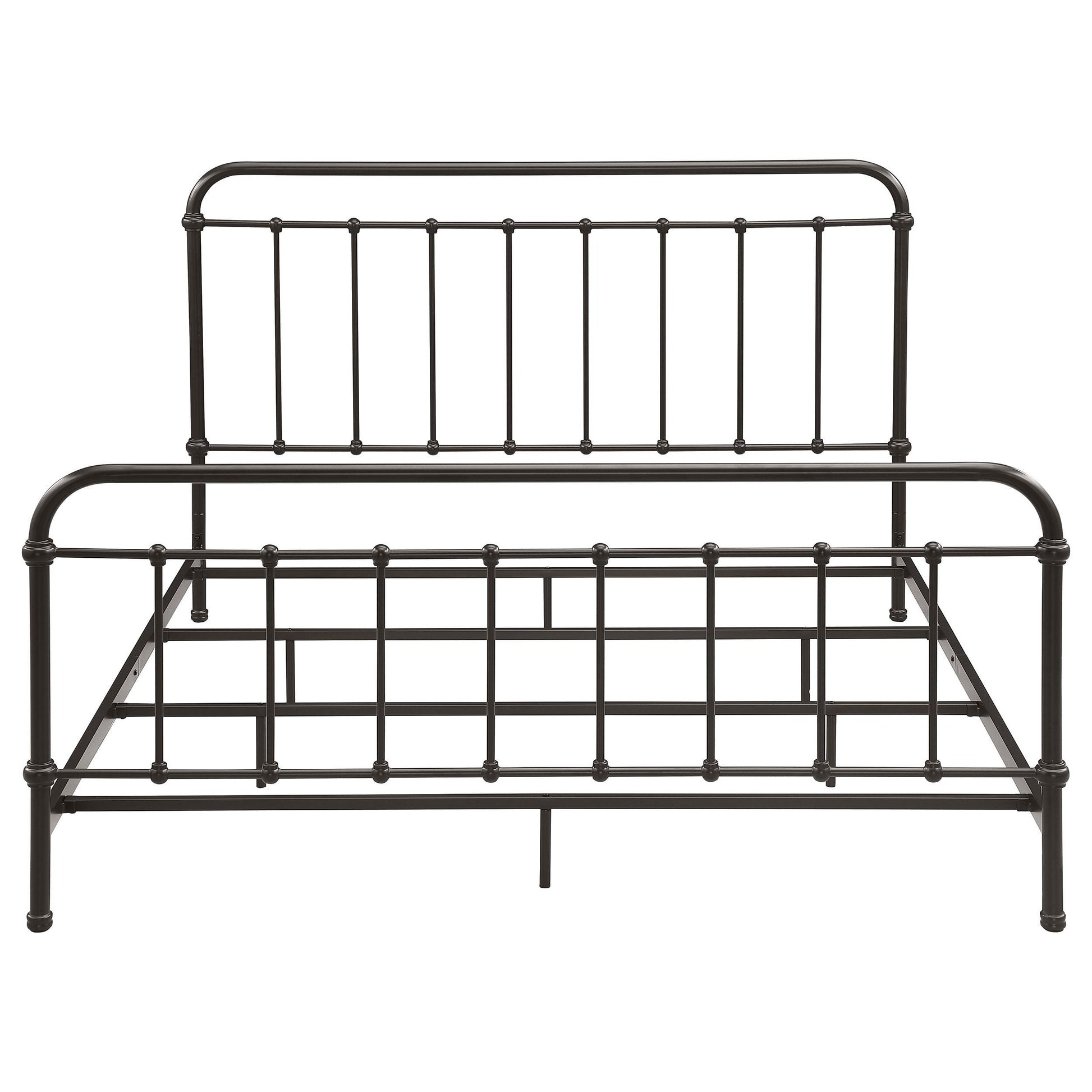  Coaster Furniture Livingston 300399KE Metal Eastern King Open Frame Bed - Dark Bronze IMAGE 2