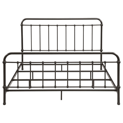  Coaster Furniture Livingston 300399KE Metal Eastern King Open Frame Bed - Dark Bronze IMAGE 2