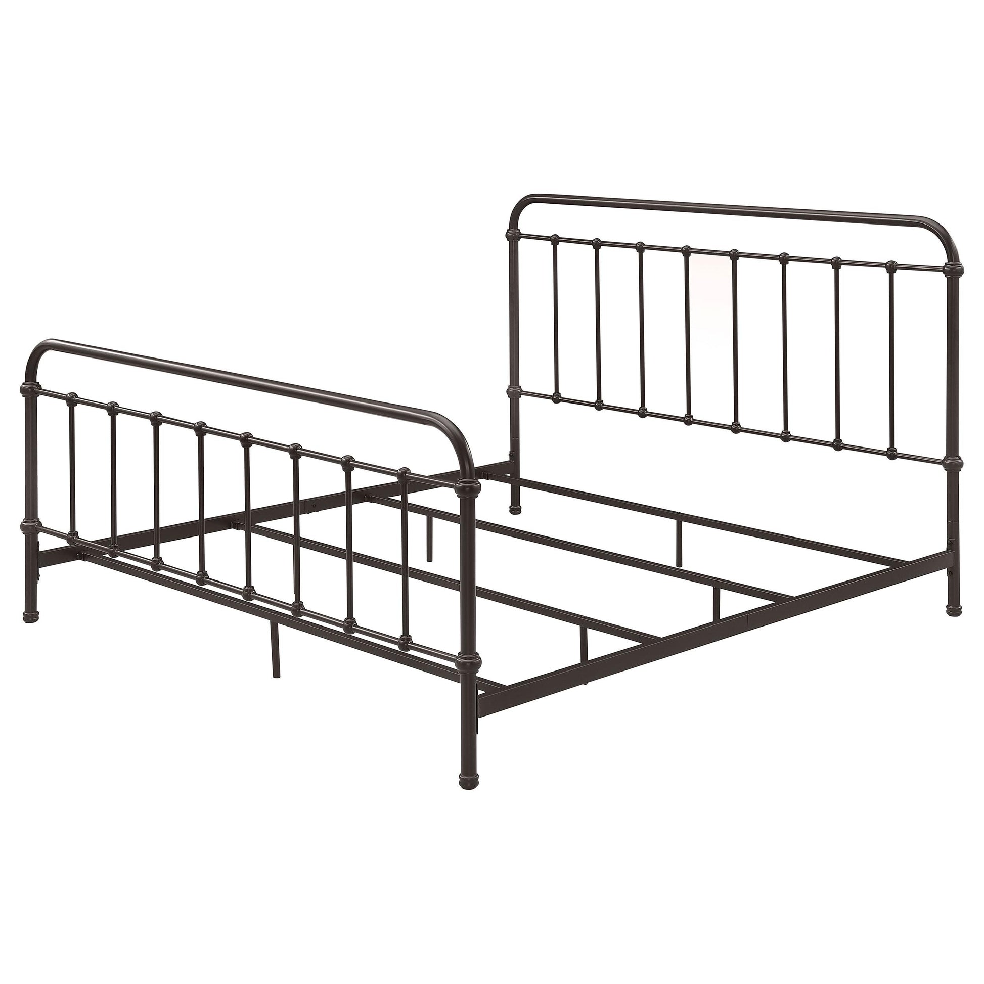  Coaster Furniture Livingston 300399KE Metal Eastern King Open Frame Bed - Dark Bronze IMAGE 3