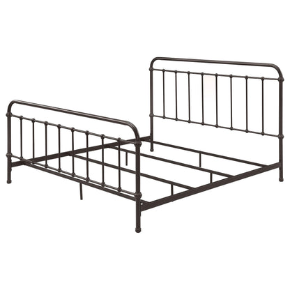  Coaster Furniture Livingston 300399KE Metal Eastern King Open Frame Bed - Dark Bronze IMAGE 3