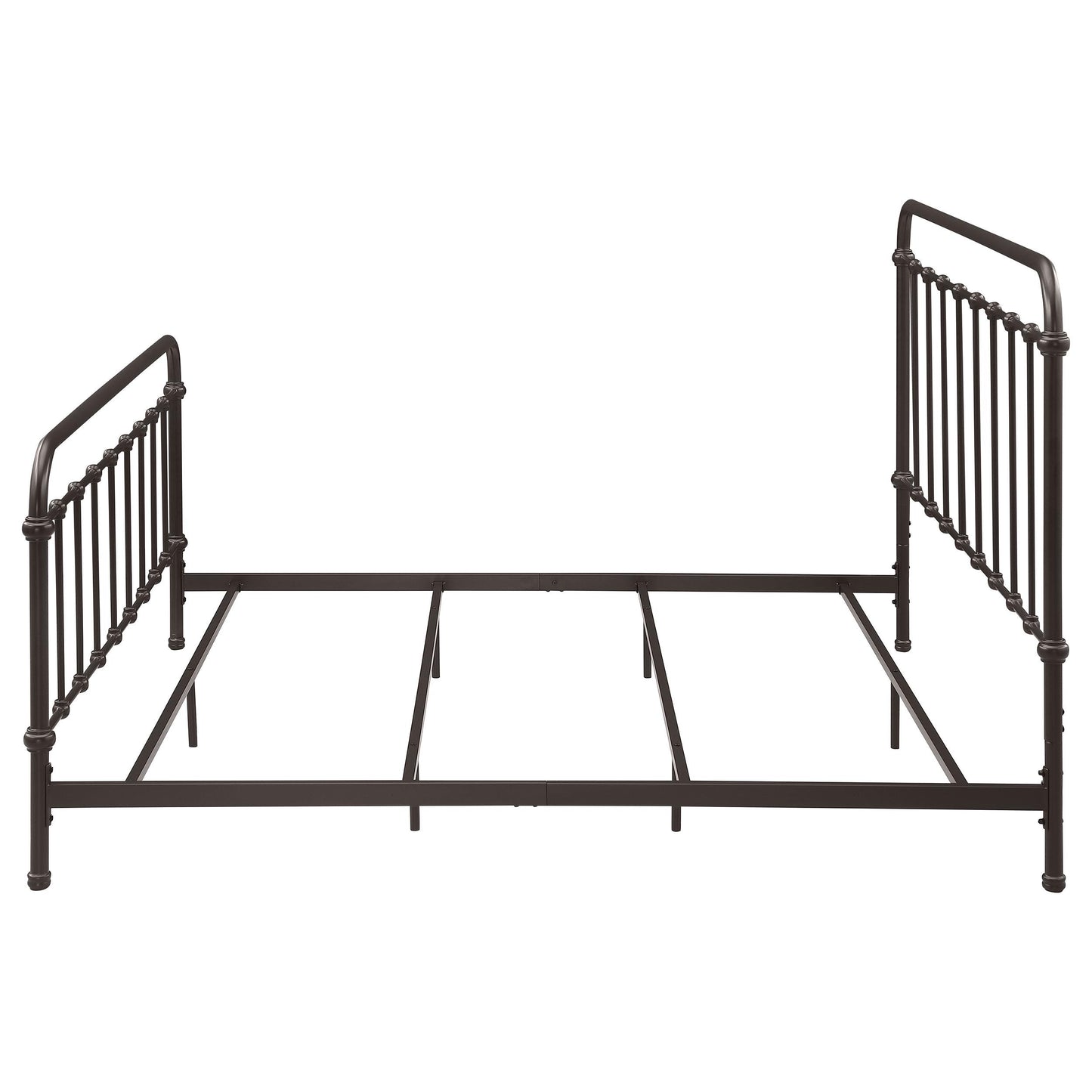  Coaster Furniture Livingston 300399KE Metal Eastern King Open Frame Bed - Dark Bronze IMAGE 4