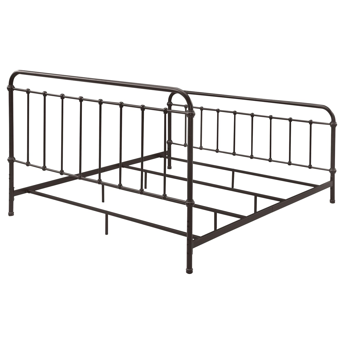  Coaster Furniture Livingston 300399KE Metal Eastern King Open Frame Bed - Dark Bronze IMAGE 6