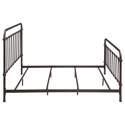  Coaster Furniture Livingston 300399KE Metal Eastern King Open Frame Bed - Dark Bronze IMAGE 7