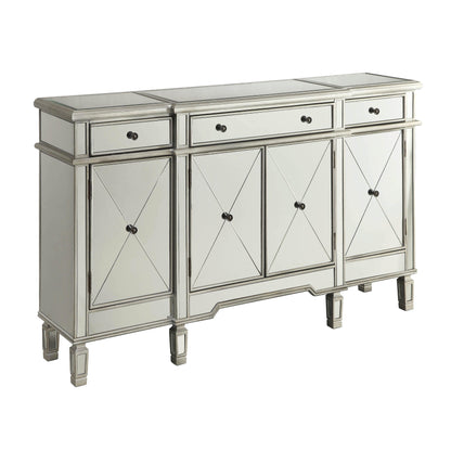 Coaster Furniture Aconitum 102595 4-door Mirrored Storage Accent Cabinet - Silver IMAGE 1