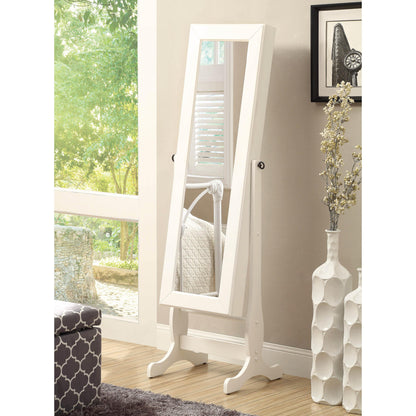 Coaster Furniture Batista 901804 Cheval Mirror with Jewelry Storage - White IMAGE 2