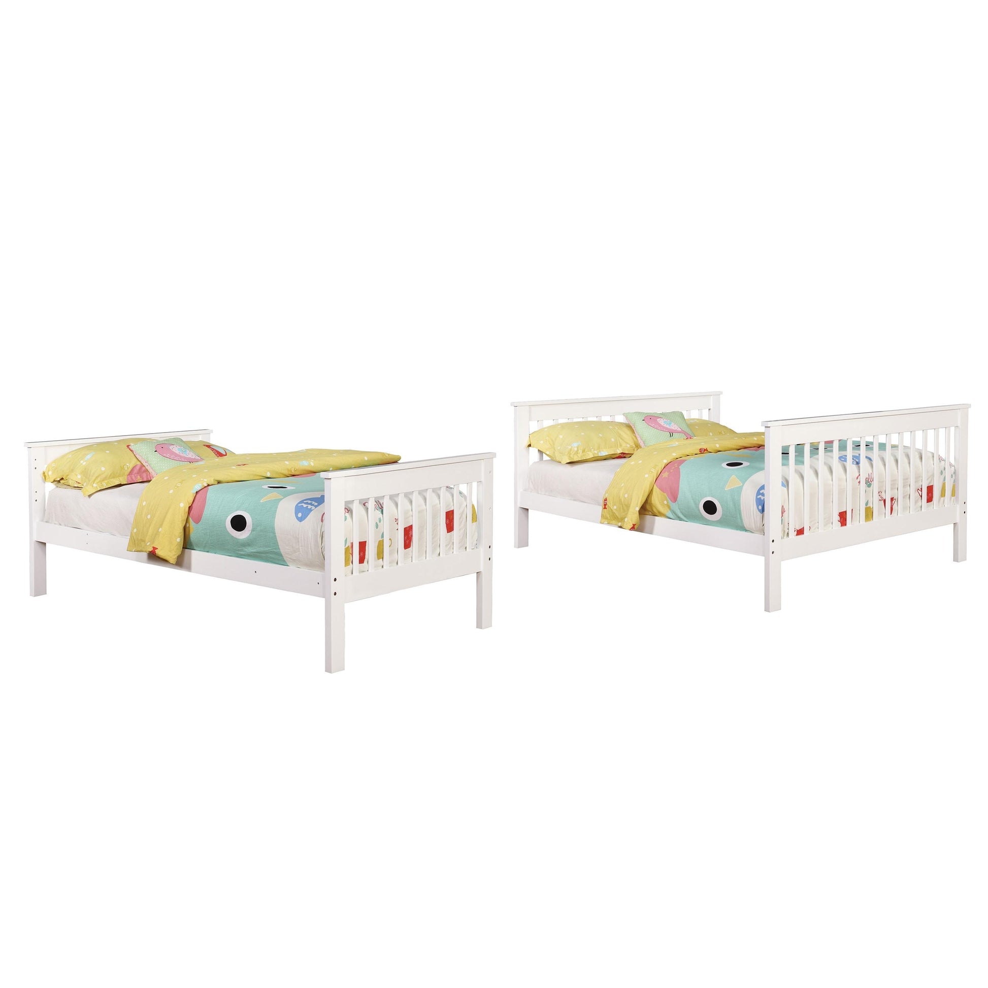  Coaster Furniture Chapman 460260 Wood Twin Over Full Bunk Bed - White IMAGE 2