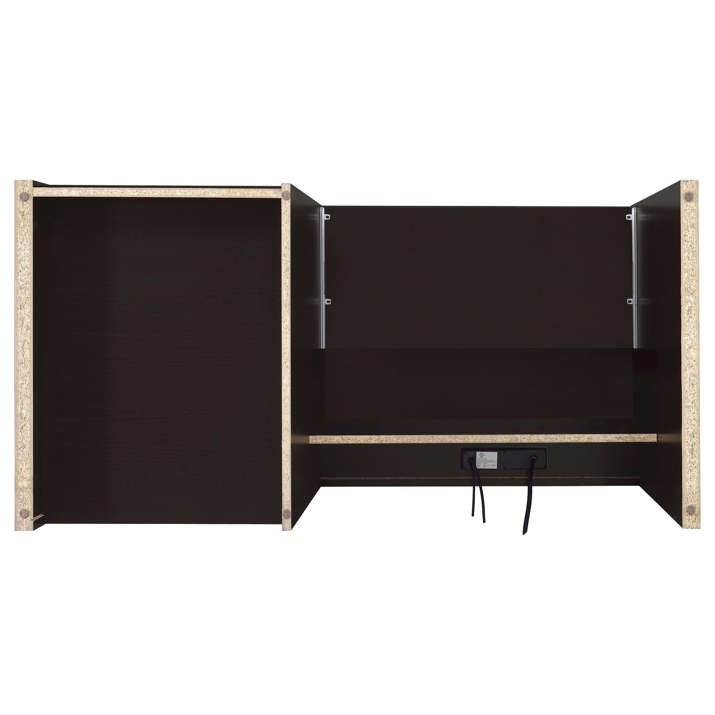 Coaster Furniture Halston 800702 47-inch 2-Drawer Office Desk with Cabinet - Cappuccino IMAGE 11