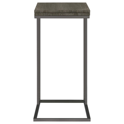 Coaster Furniture Pedro 902864 Expandable C-Shaped Sofa Side Table - Weathered Grey IMAGE 3