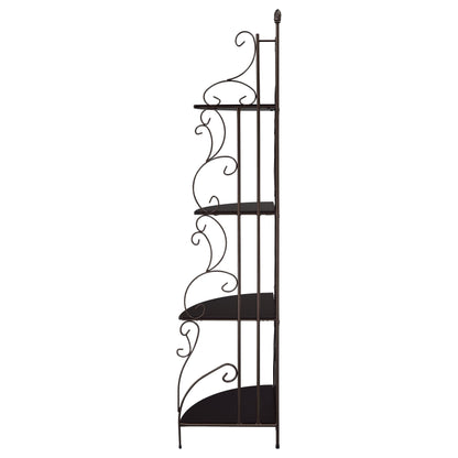 Coaster Furniture Poppy 910038 74-inch 4-shelf Corner Bookshelf - Copper and Cappuccino IMAGE 3