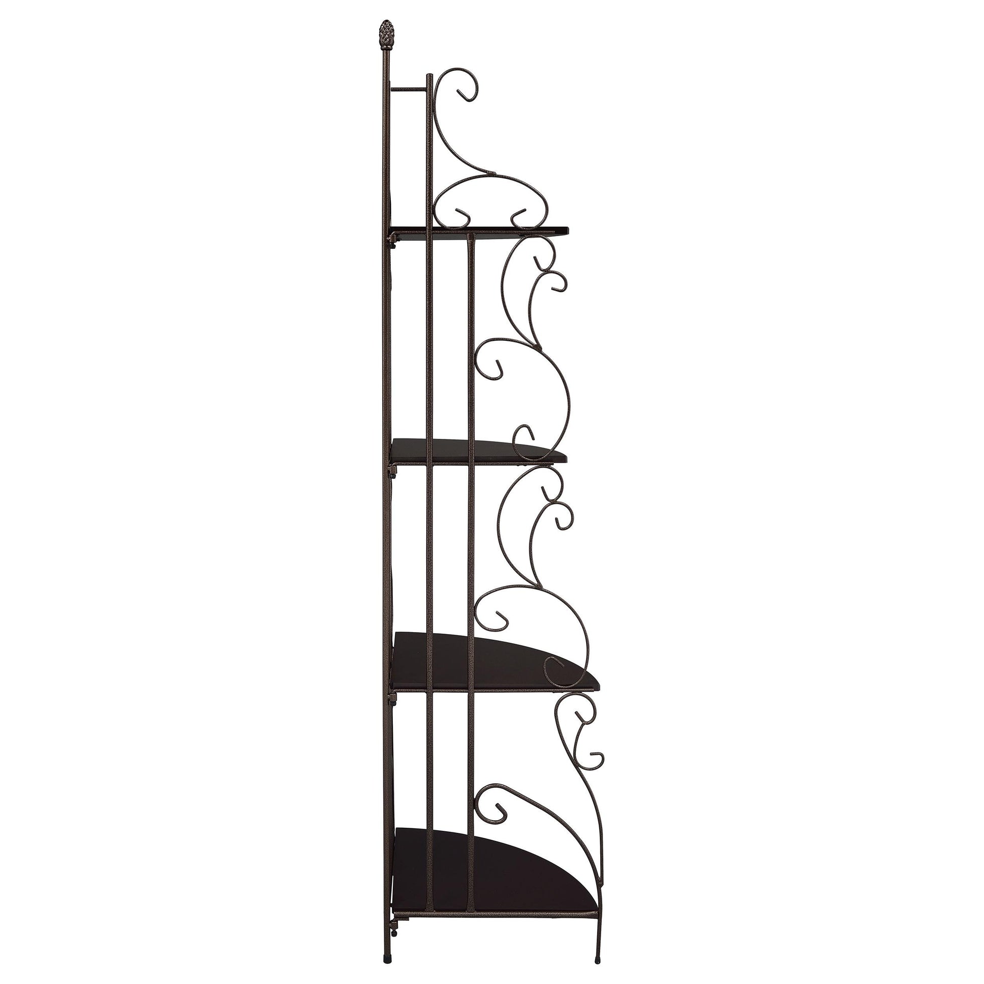 Coaster Furniture Poppy 910038 74-inch 4-shelf Corner Bookshelf - Copper and Cappuccino IMAGE 6