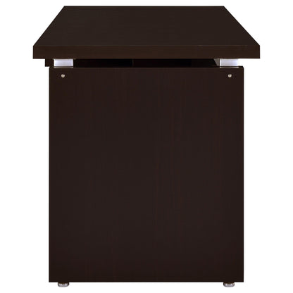 Coaster Furniture Skylar 800891 55-inch Computer Desk with Keyboard Drawer - Cappuccino IMAGE 9