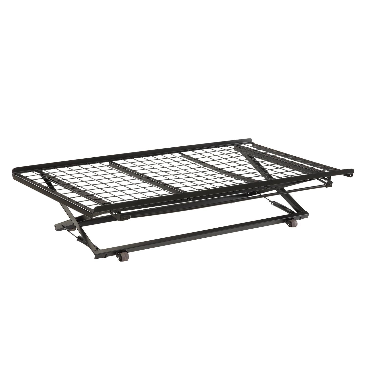 Coaster Furniture Eden 1137 Metal Twin Pop Up Trundle Bed - Black IMAGE 2