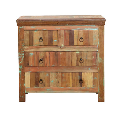 Coaster Furniture Harper 950366 4-Drawer Solid Reclaimed Wood Accent Cabinet - Brown IMAGE 2