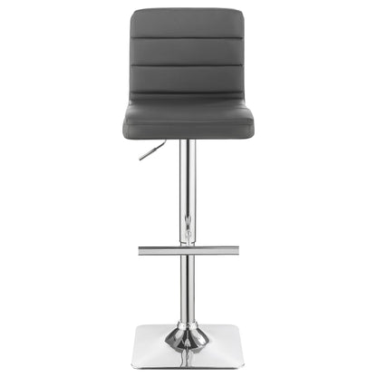 Coaster Furniture Bianca 120696 Upholstered Adjustable Bar Stool - Grey (Set of 2) IMAGE 3
