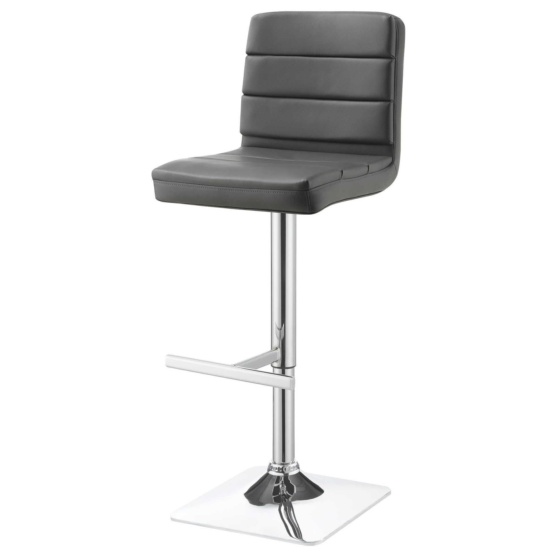 Coaster Furniture Bianca 120696 Upholstered Adjustable Bar Stool - Grey (Set of 2) IMAGE 4