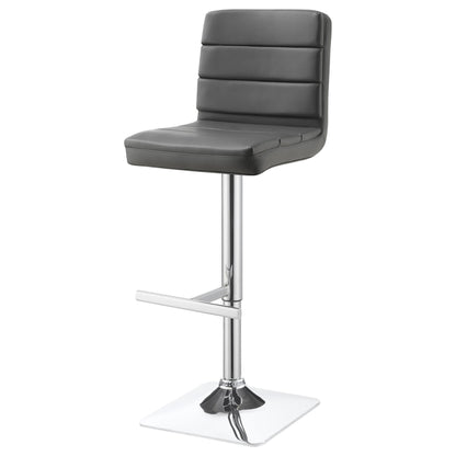 Coaster Furniture Bianca 120696 Upholstered Adjustable Bar Stool - Grey (Set of 2) IMAGE 4