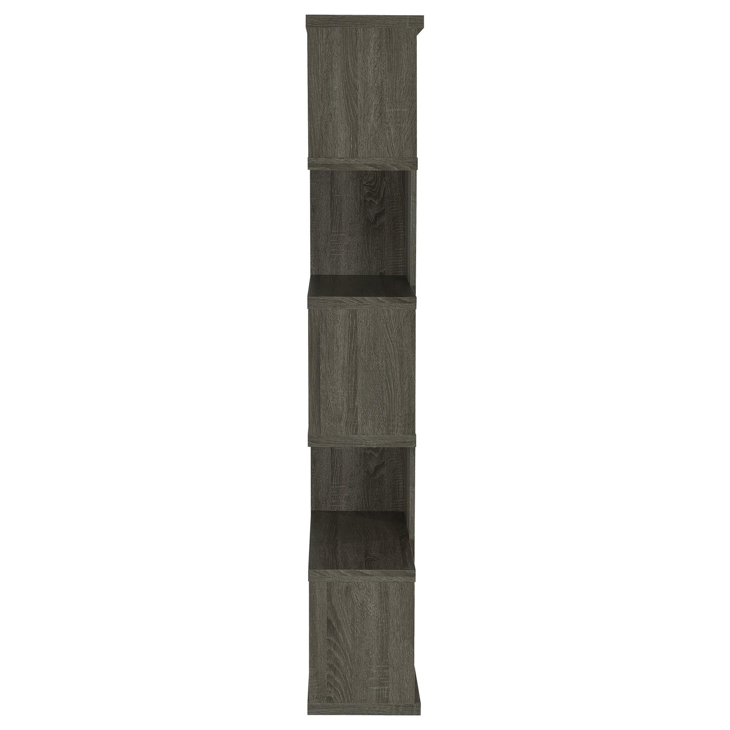 Coaster Furniture Joey 800552 71-inch 5-shelf Bookshelf - Weathered Grey IMAGE 4
