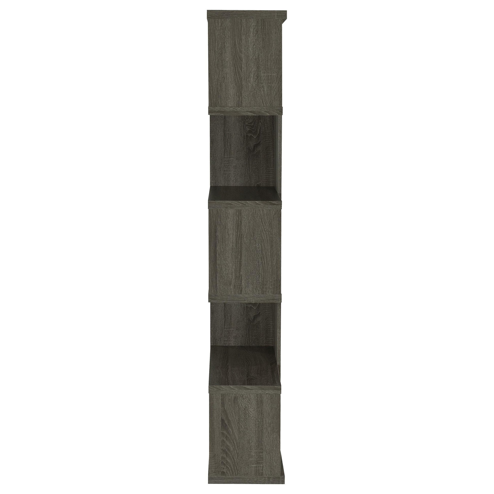 Coaster Furniture Joey 800552 71-inch 5-shelf Bookshelf - Weathered Grey IMAGE 4