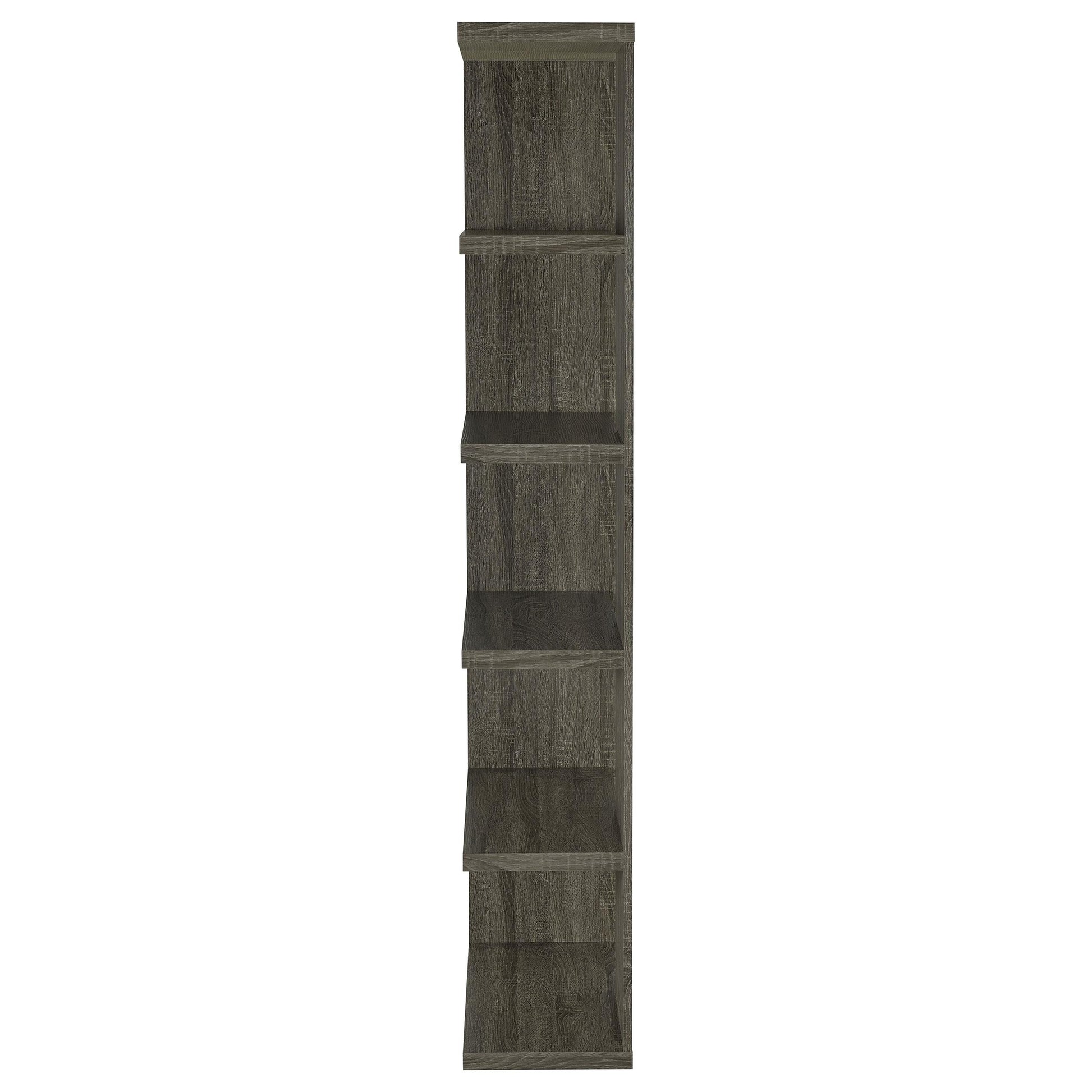 Coaster Furniture Harrison 800553 71-inch 5-shelf Bookshelf - Weathered Grey IMAGE 4