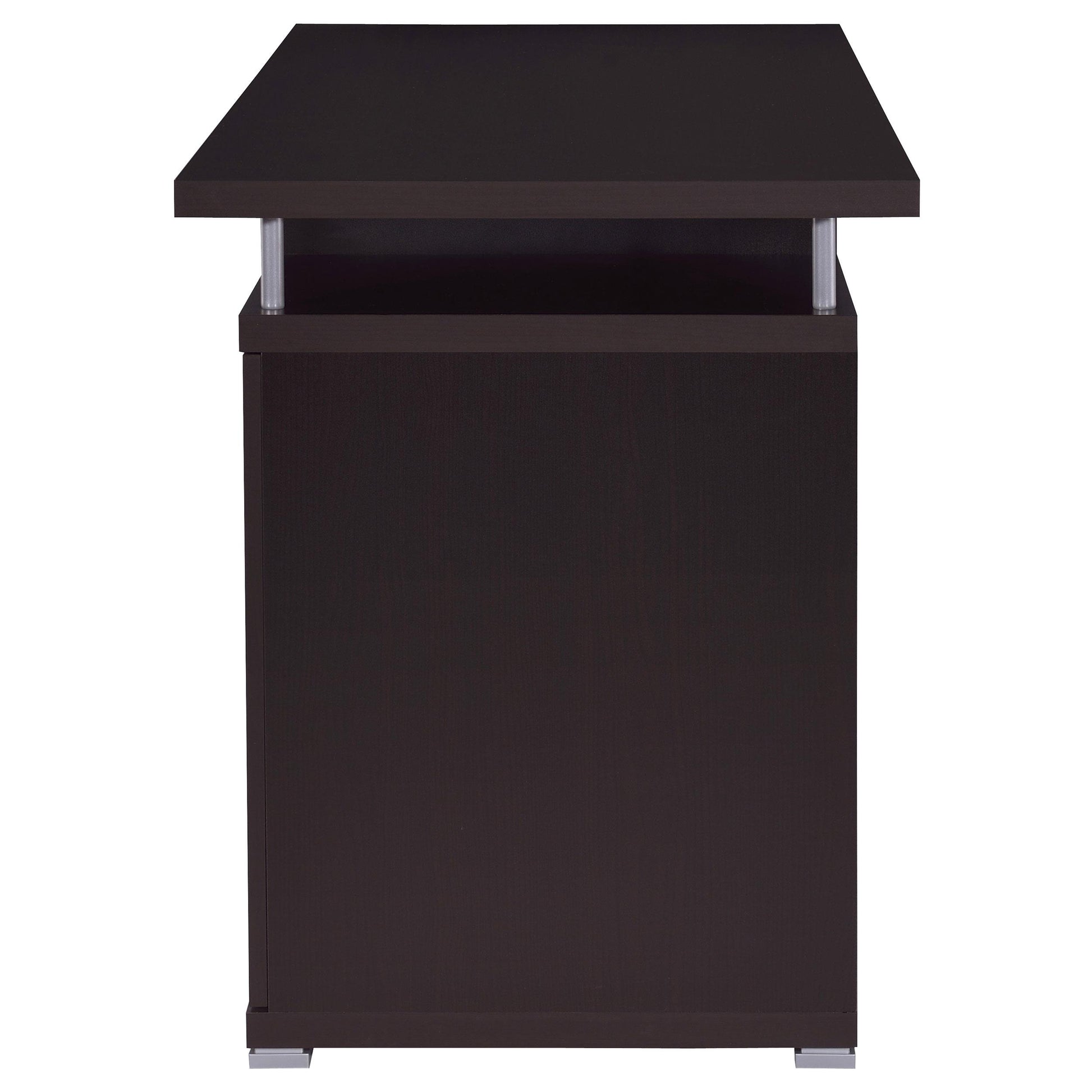Coaster Furniture Tracy 800107 55-inch 2-Drawer Office Computer Desk - Cappuccino IMAGE 5