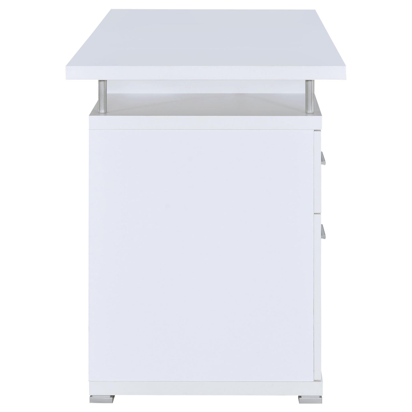 Coaster Furniture Tracy 800108 55-inch 2-Drawer Office Computer Desk - White IMAGE 7