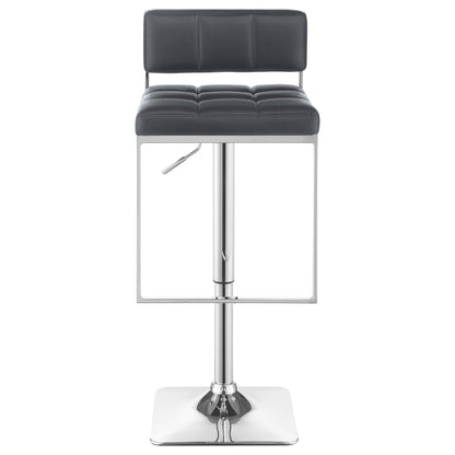 Coaster Furniture Alameda 100195 Adjustable Bar Stool - Chrome and Grey IMAGE 3