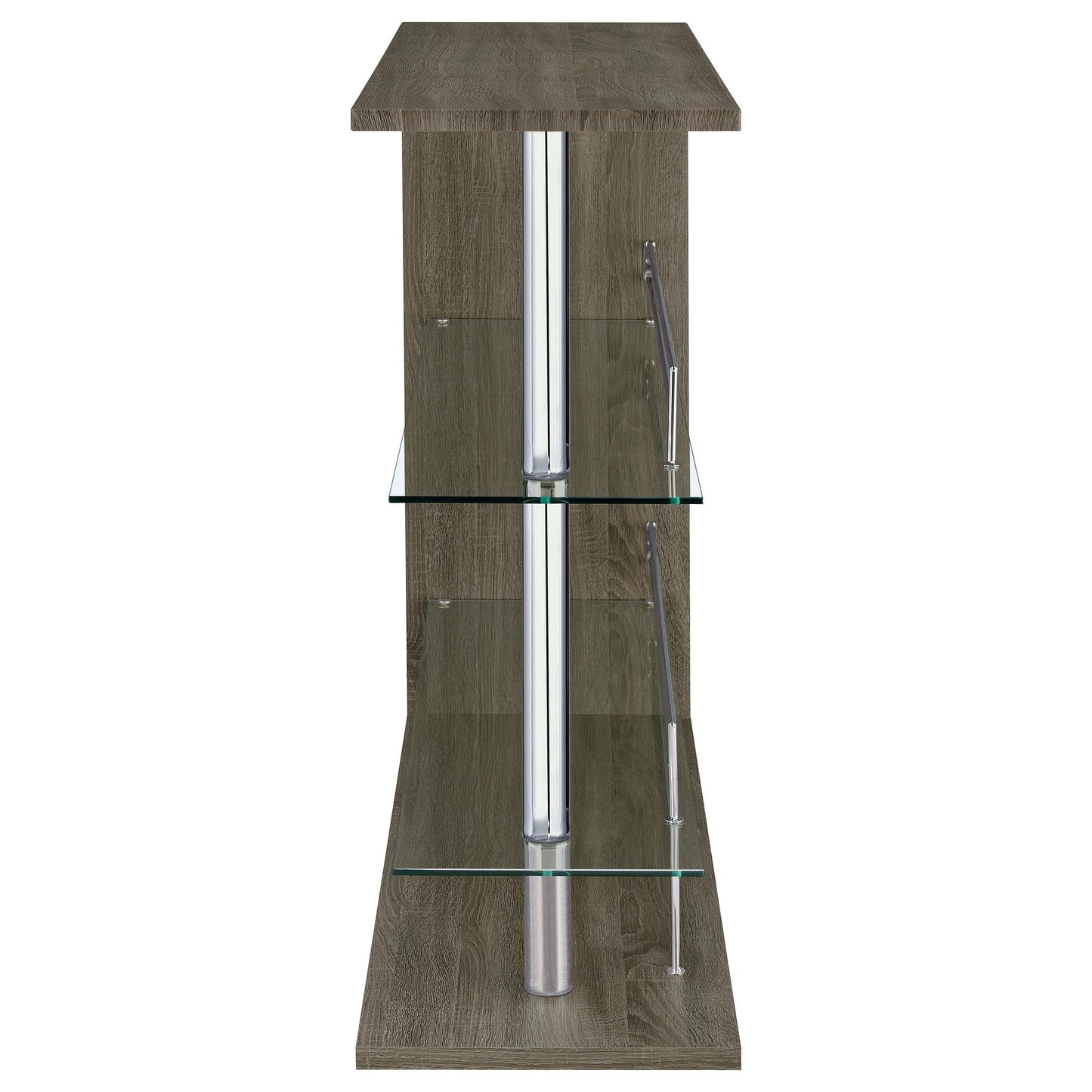 Coaster Furniture Prescott 100156 Rectangular Home Bar Table - Weathered Grey IMAGE 2