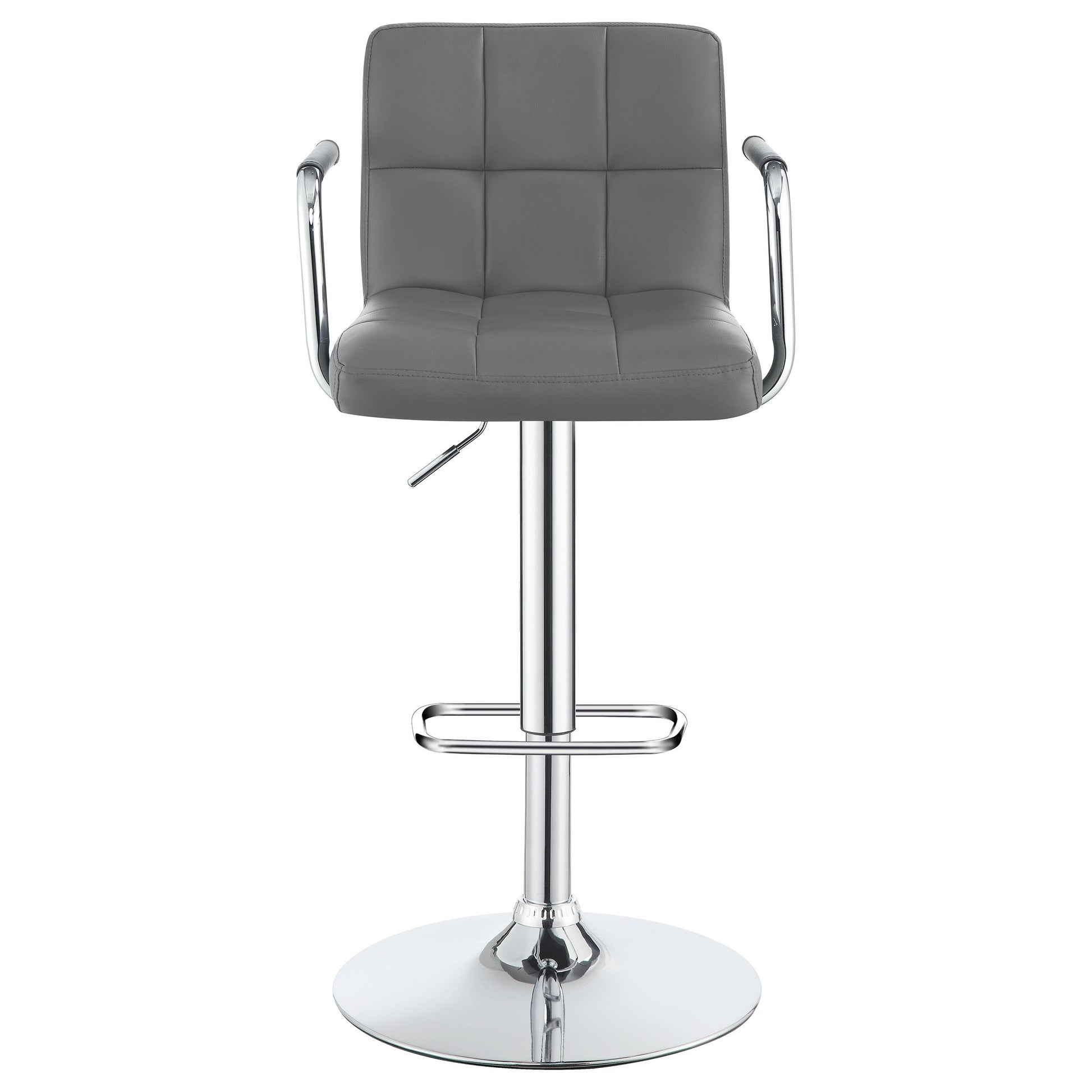 Coaster Furniture Palomar 121096 Adjustable Height Bar Stool - Grey and Chrome IMAGE 3