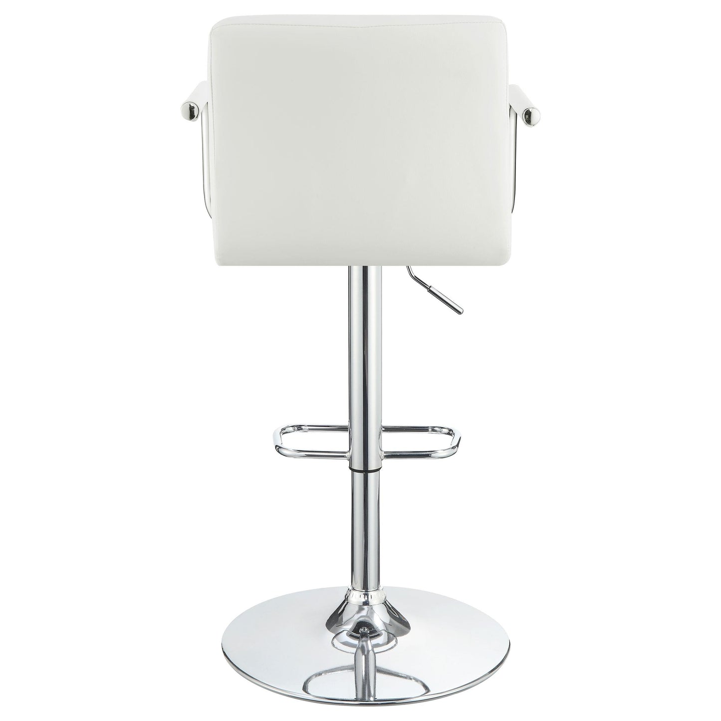 Coaster Furniture Palomar 121097 Adjustable Height Bar Stool - White and Chrome IMAGE 5