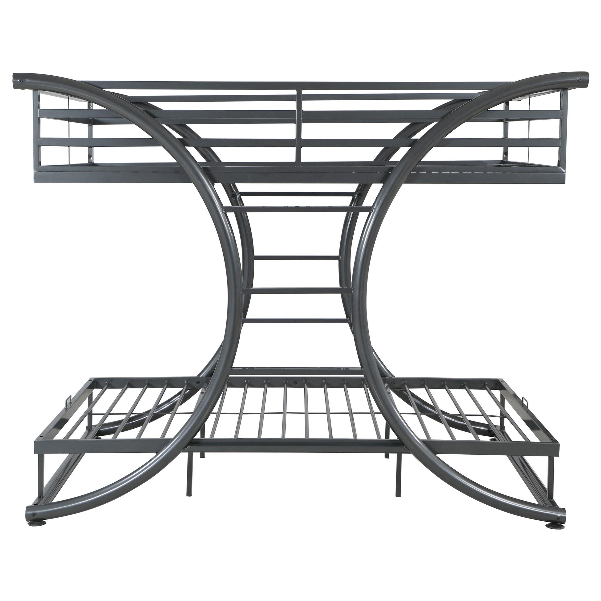 Coaster Furniture Stephan 460078 Metal Full Over Full Bunk Bed - Gunmetal IMAGE 4