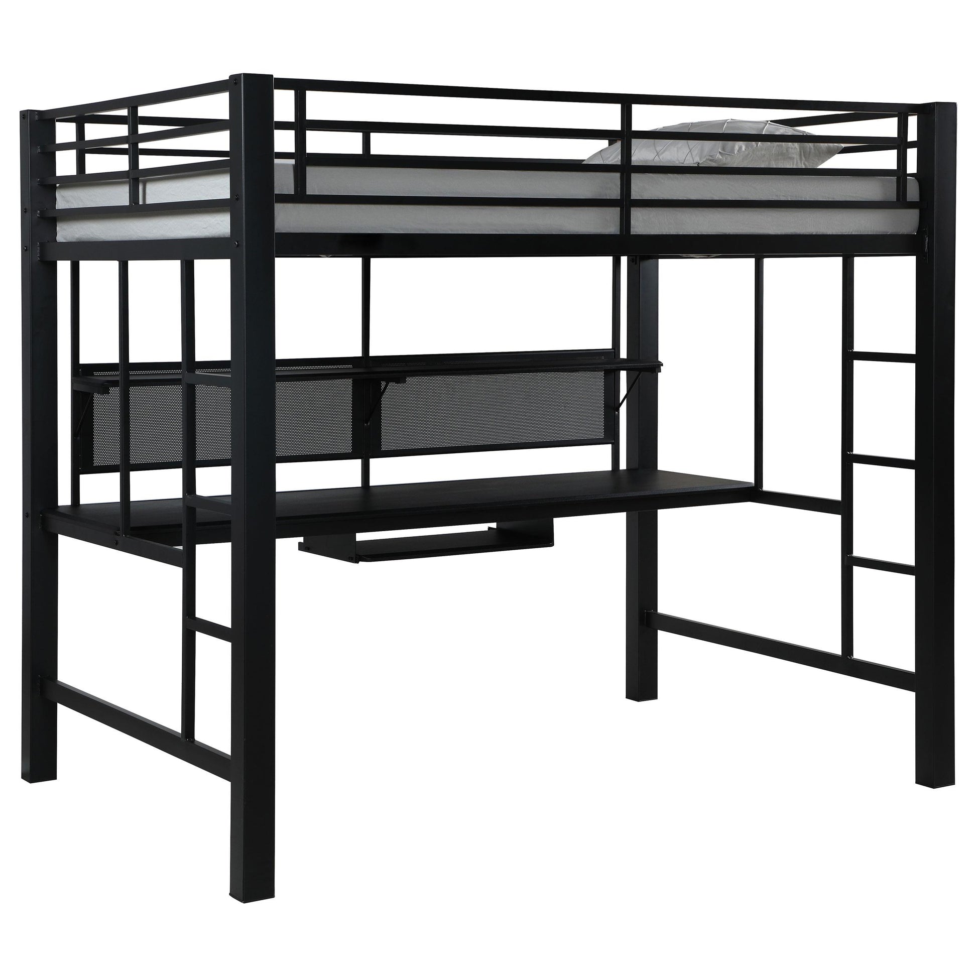 Coaster Furniture Avalon 460023 Full Workstation Loft Bed - Black IMAGE 1
