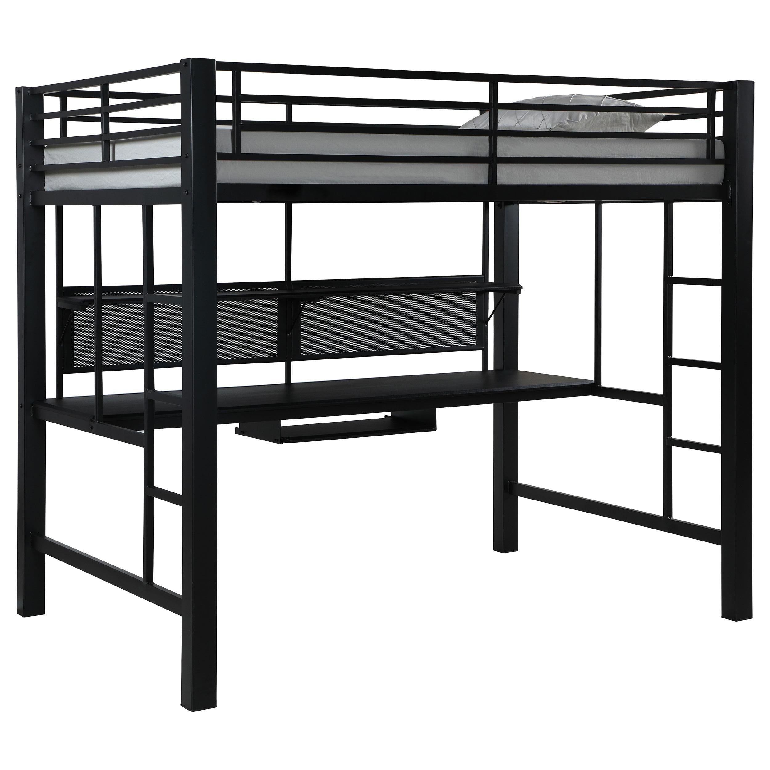 Coaster Furniture Avalon 460023 Full Workstation Loft Bed - Black IMAGE 1