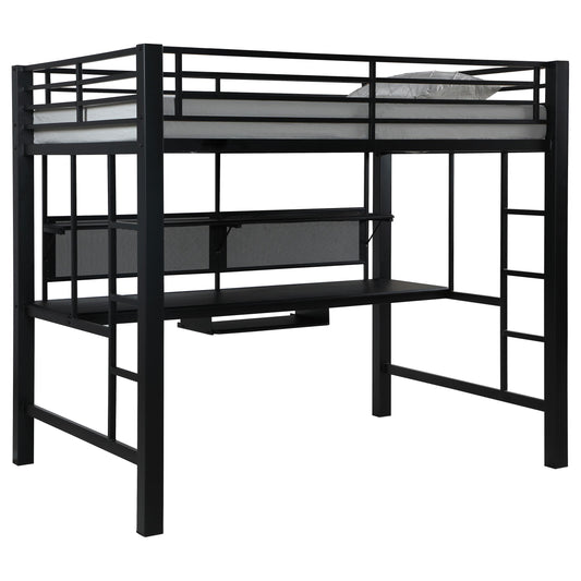 Coaster Furniture Avalon 460023 Full Workstation Loft Bed - Black IMAGE 1