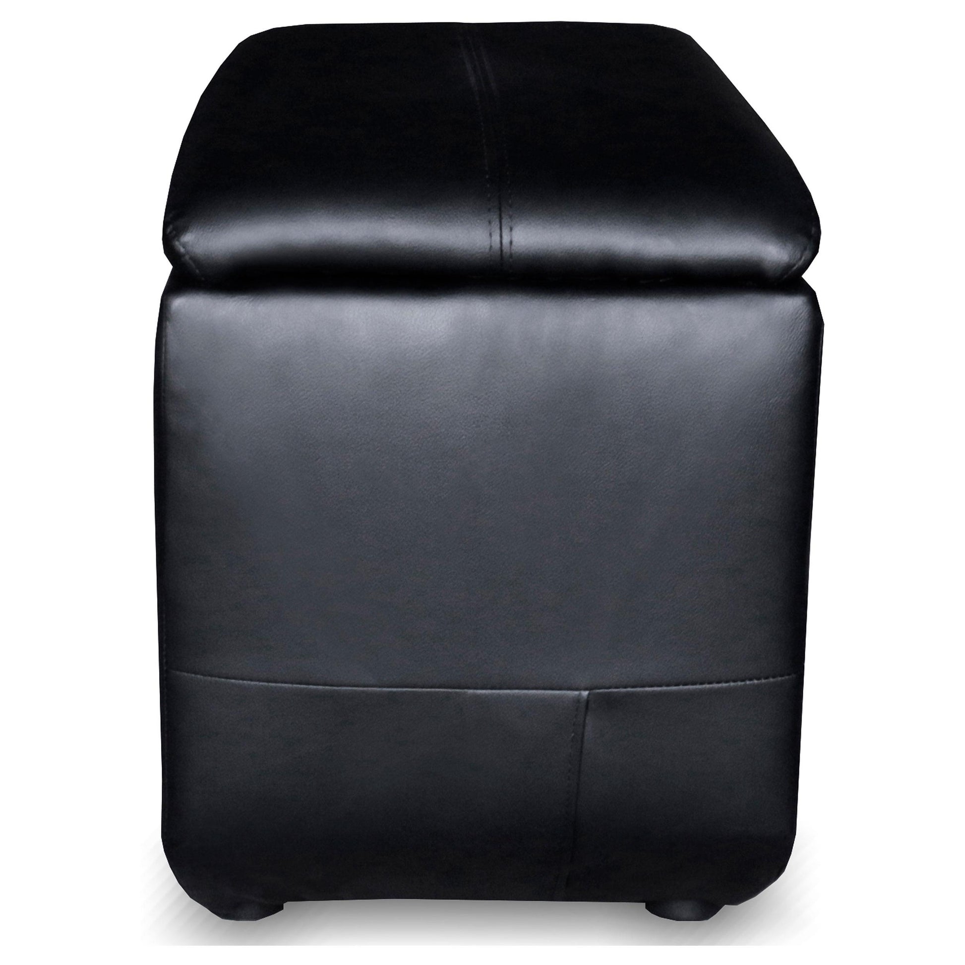 Coaster Furniture Cyrus 600002 Upholstered Home Theater Storage Wedge Console - Black IMAGE 3