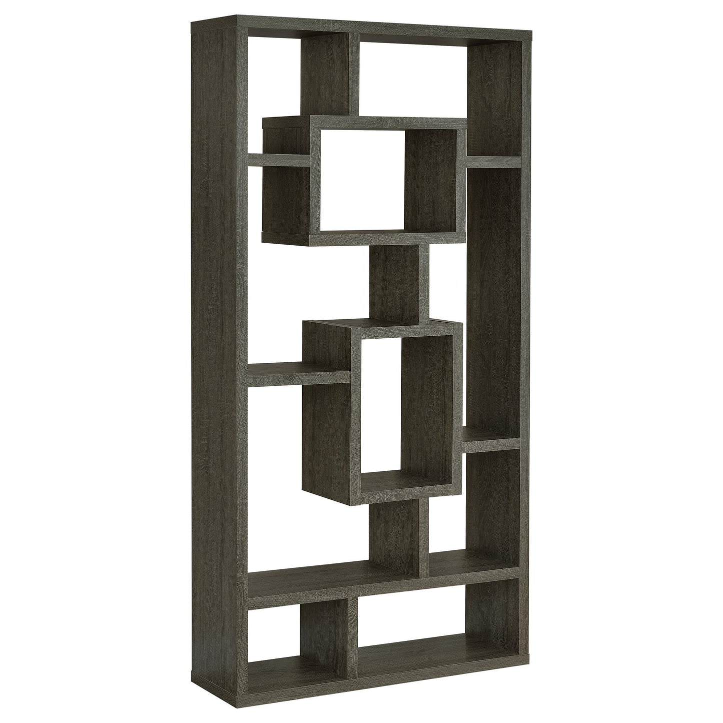 Coaster Furniture Corey 800512 71-inch 8-shelf Bookshelf - Weathered Grey IMAGE 1