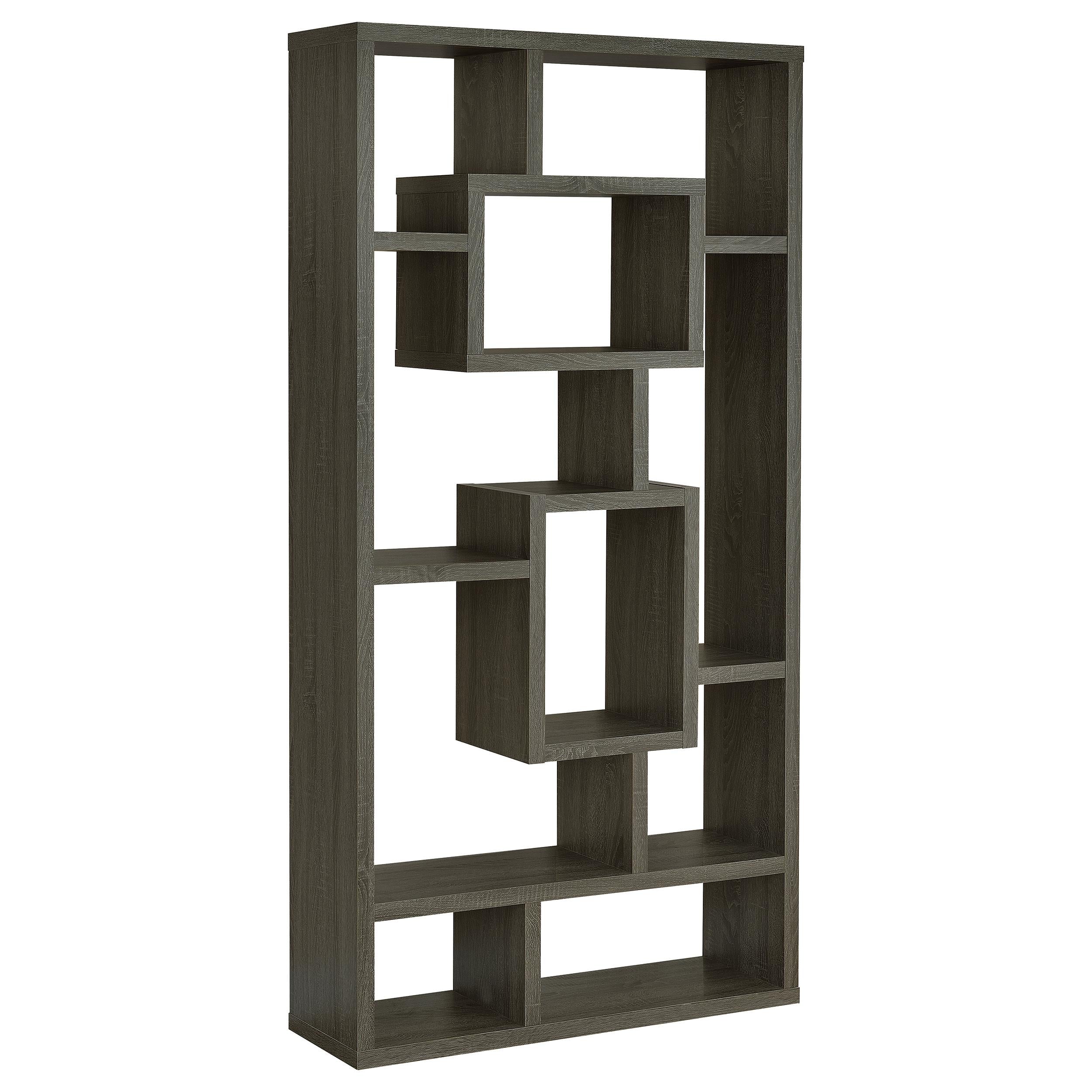 Coaster Furniture Corey 800512 71-inch 8-shelf Bookshelf - Weathered Grey IMAGE 1