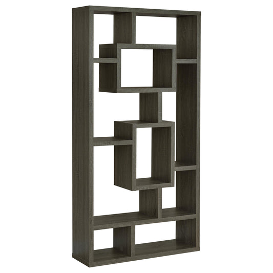 Coaster Furniture Corey 800512 71-inch 8-shelf Bookshelf - Weathered Grey IMAGE 1