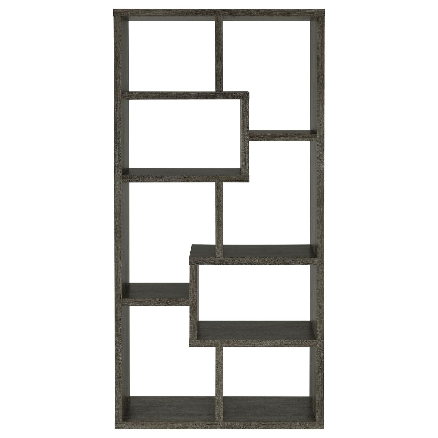 Coaster Furniture Theo 800510 71-inch 7-shelf Bookshelf - Weathered Grey IMAGE 6