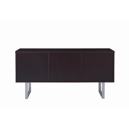 Coaster Furniture Lawtey 801522 5-Drawer Home Office Storage Credenza - Cappuccino IMAGE 5