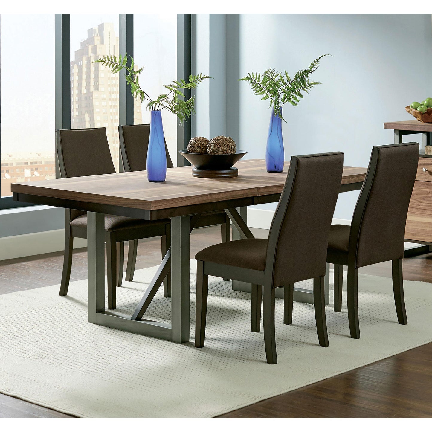  Coaster Furniture Spring Creek 106582 Upholstered Dining Chair - Chocolate (Set of 2) IMAGE 3