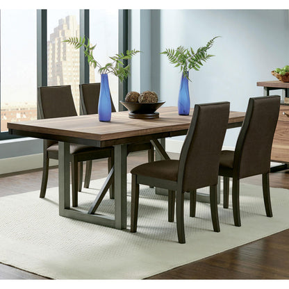  Coaster Furniture Spring Creek 106582 Upholstered Dining Chair - Chocolate (Set of 2) IMAGE 3