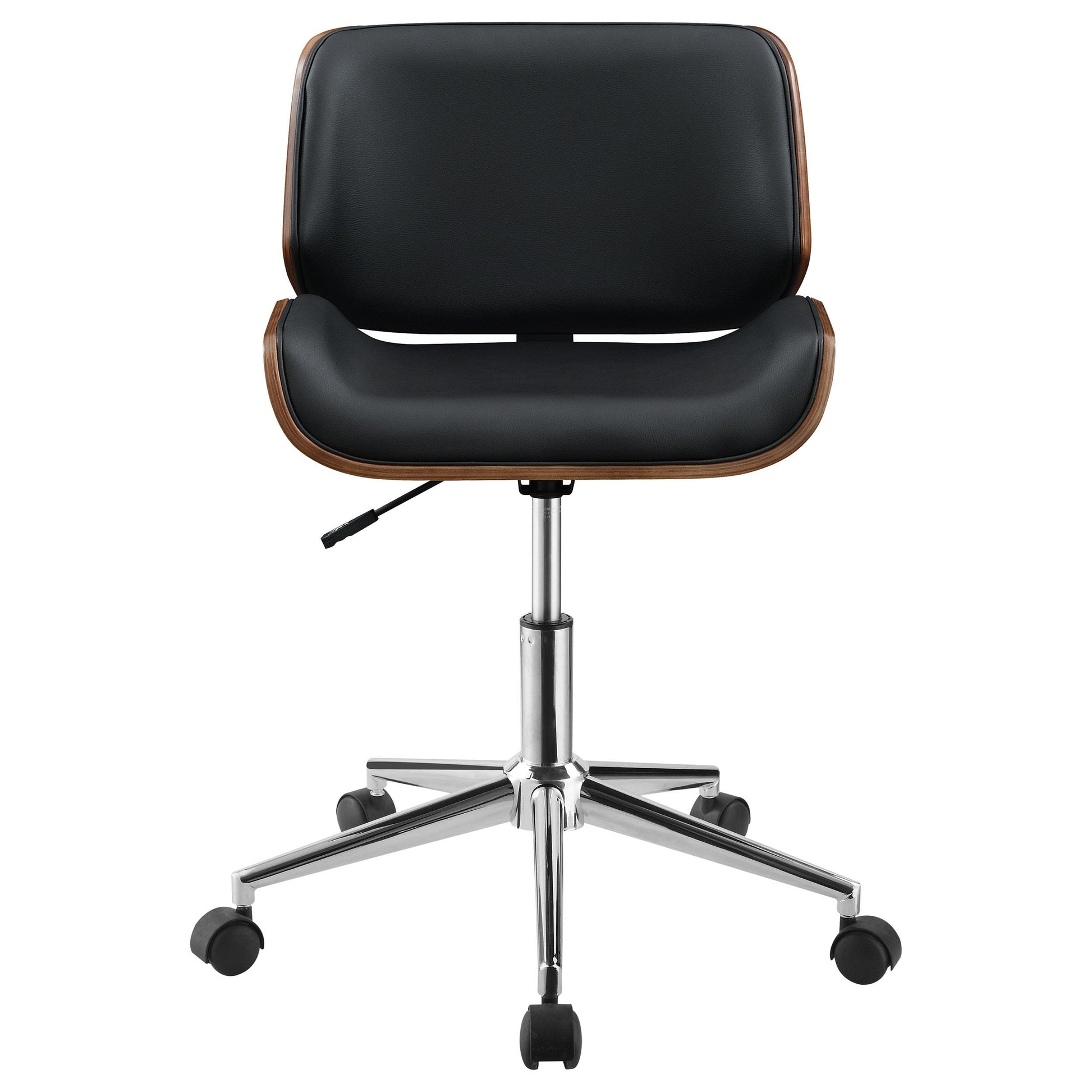 Coaster Furniture Addington 800612 Upholstered Adjustable Office Desk Chair - Black IMAGE 2
