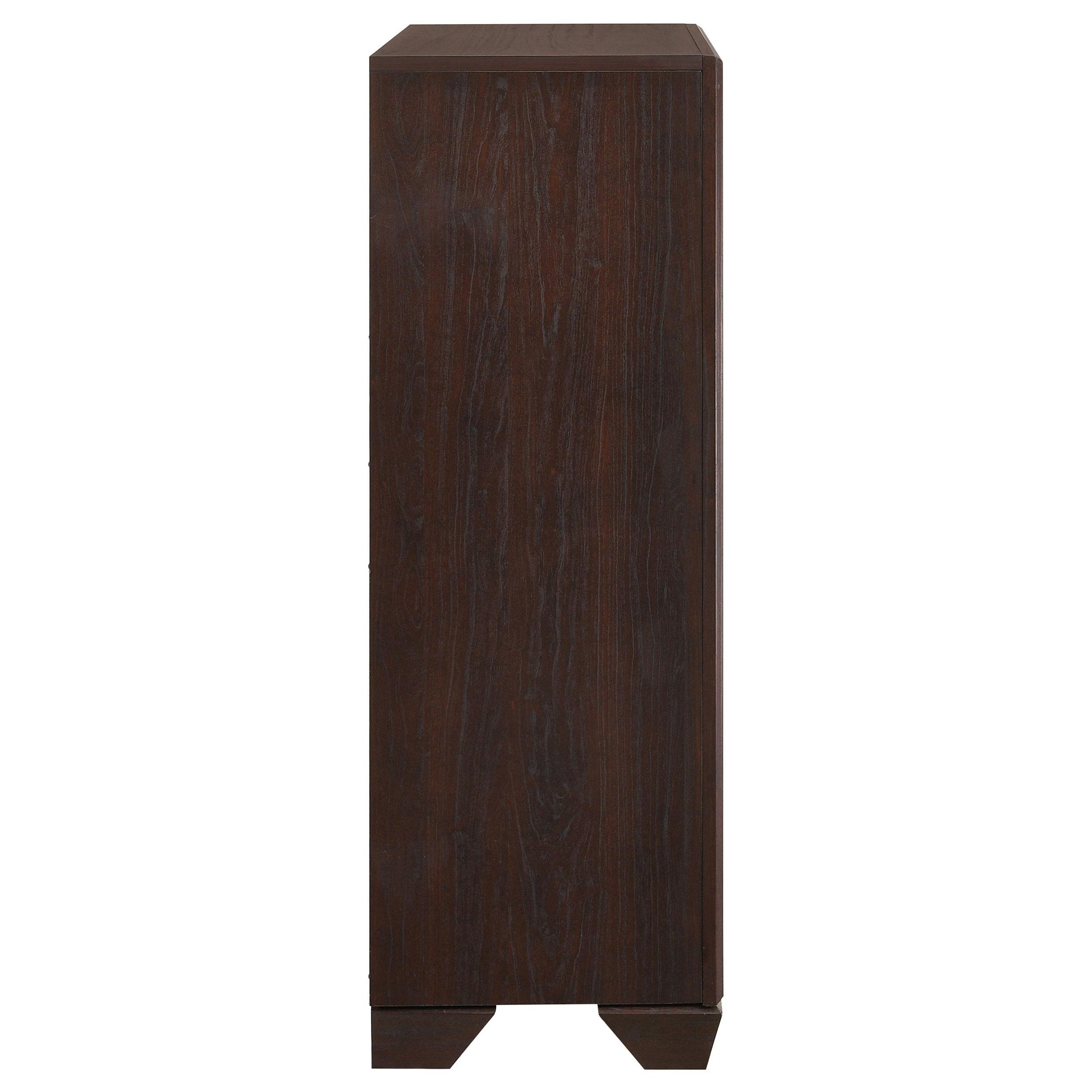  Coaster Furniture Kauffman 204395 5-Drawer Bedroom Chest - Dark Cocoa IMAGE 8