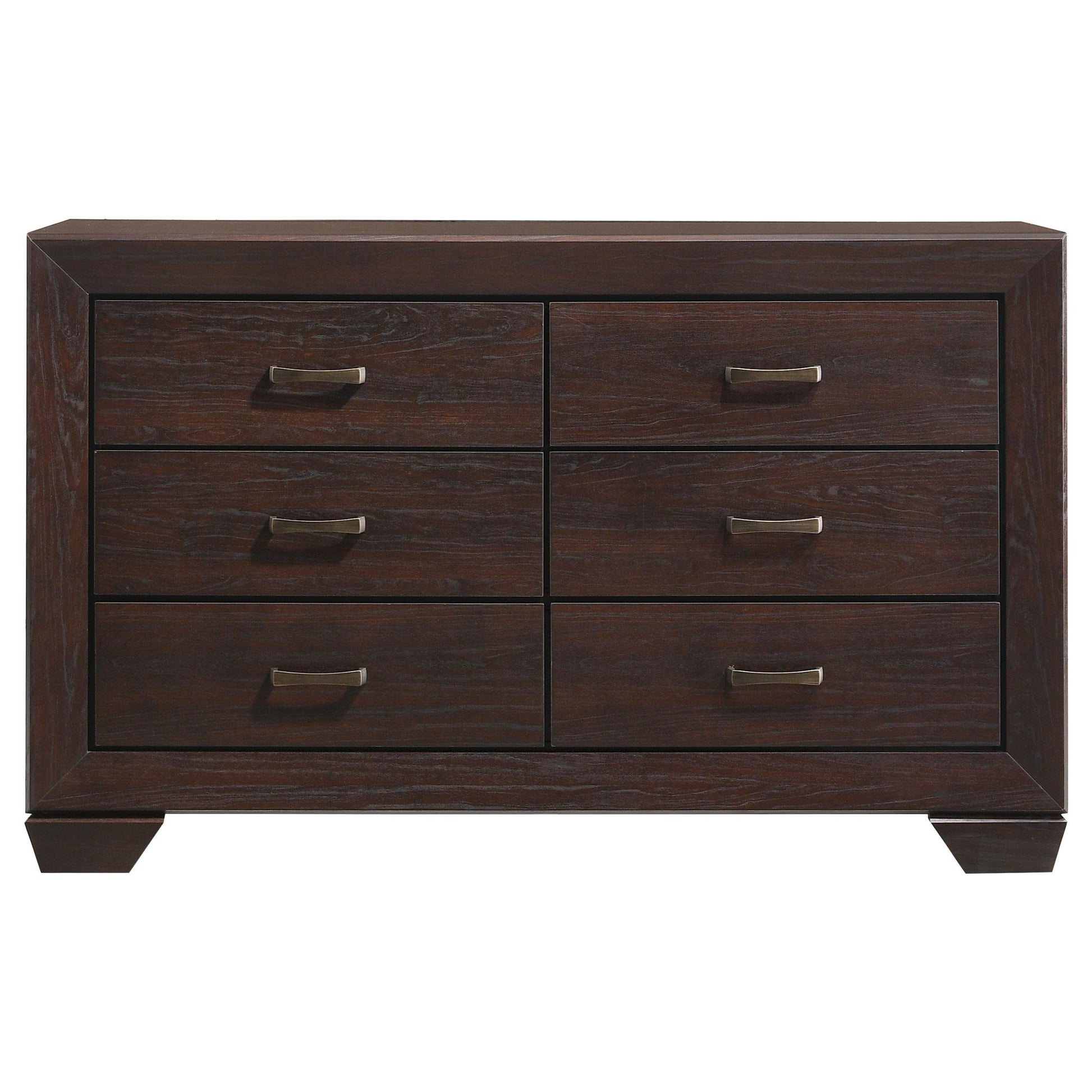 Coaster Furniture Kauffman 204393 6-Drawer Dresser - Dark Cocoa IMAGE 2