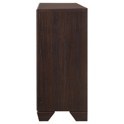 Coaster Furniture Kauffman 204393 6-Drawer Dresser - Dark Cocoa IMAGE 4
