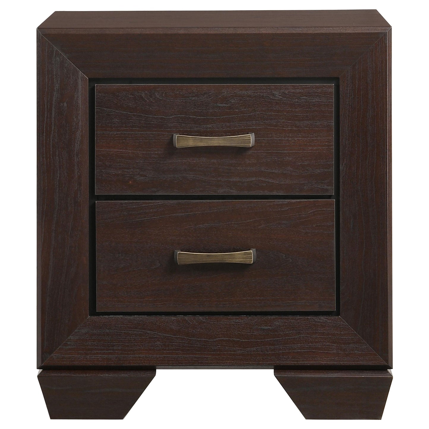 Coaster Furniture Kauffman 204392 2-Drawer Nightstand - Dark Cocoa IMAGE 2