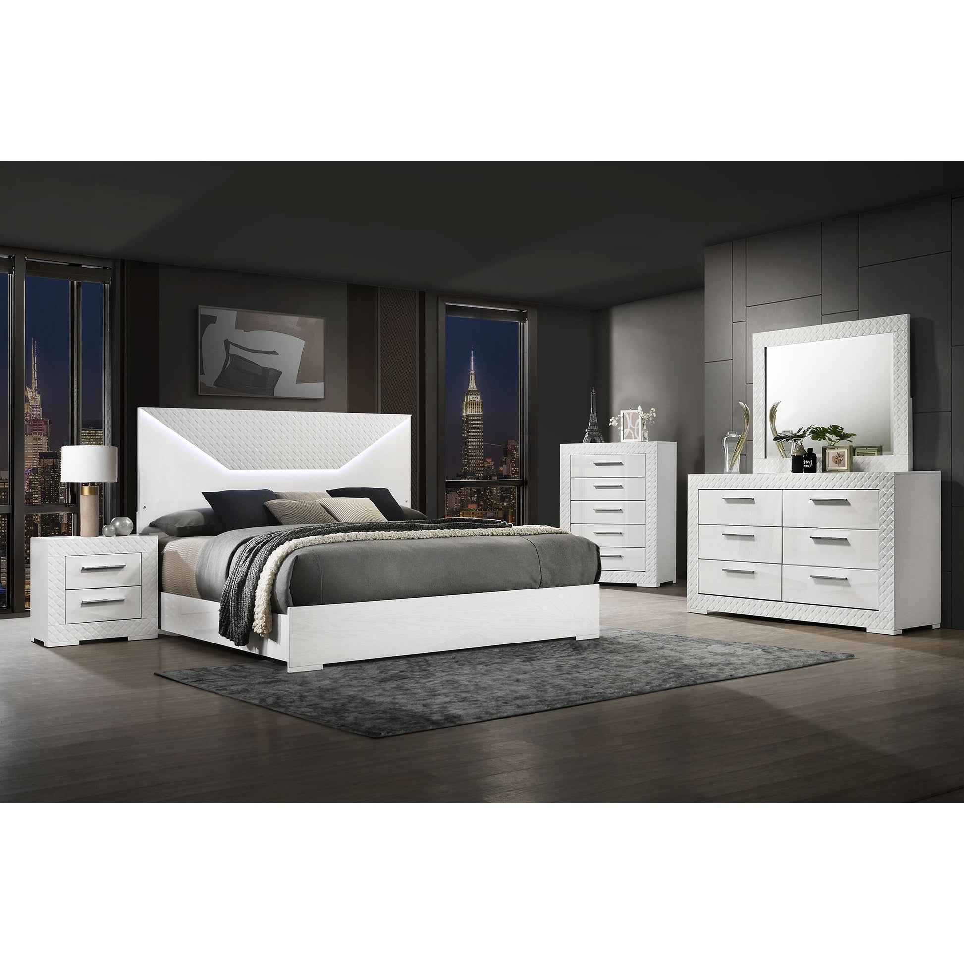  Coaster Furniture Ives 224941Q-S5 7 pc Queen Panel Bedroom Set IMAGE 1