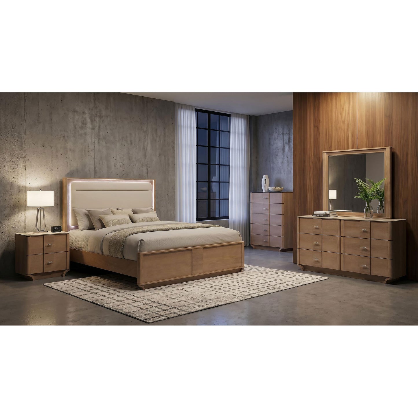  Coaster Furniture Leanne 223131Q-S4 6 pc Queen Panel Bedroom Set IMAGE 1