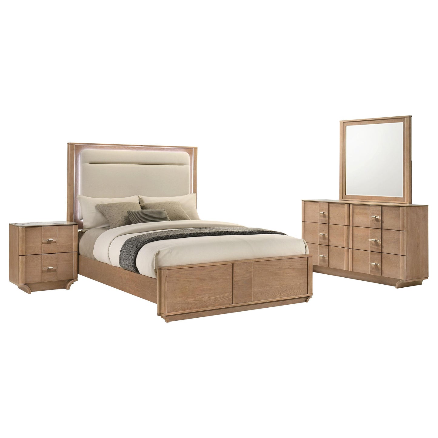 Coaster Furniture Leanne 223131Q-S4 6 pc Queen Panel Bedroom Set IMAGE 2