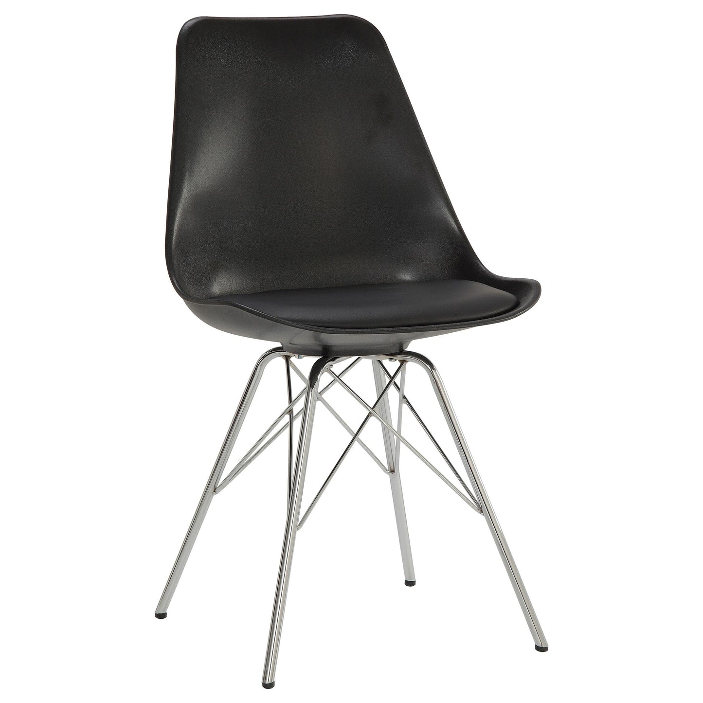Coaster Furniture Juniper 102682 Polypropylene Dining Side Chair - Black (Set of 2) IMAGE 1